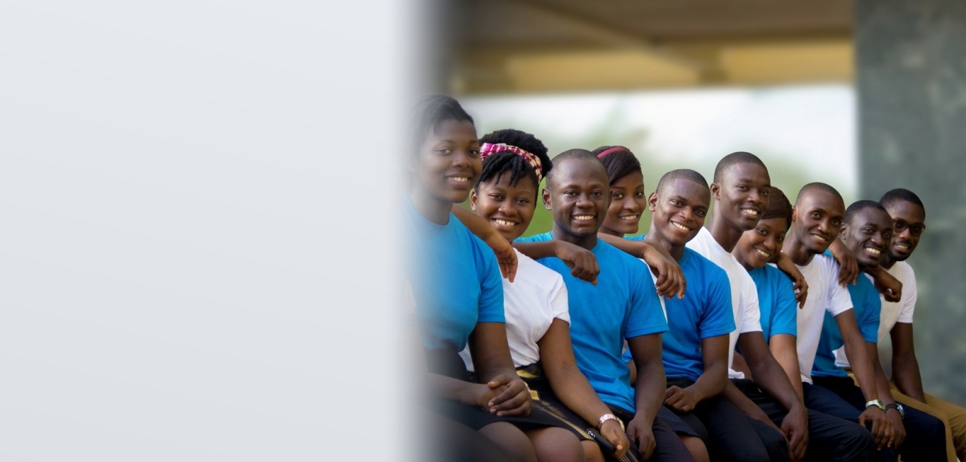 Large corporate team seated together during an off-site retreat